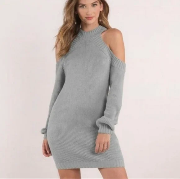 TOBI Mini Sweater Cutout Shoulder Dress size M - Picture 12 of 12